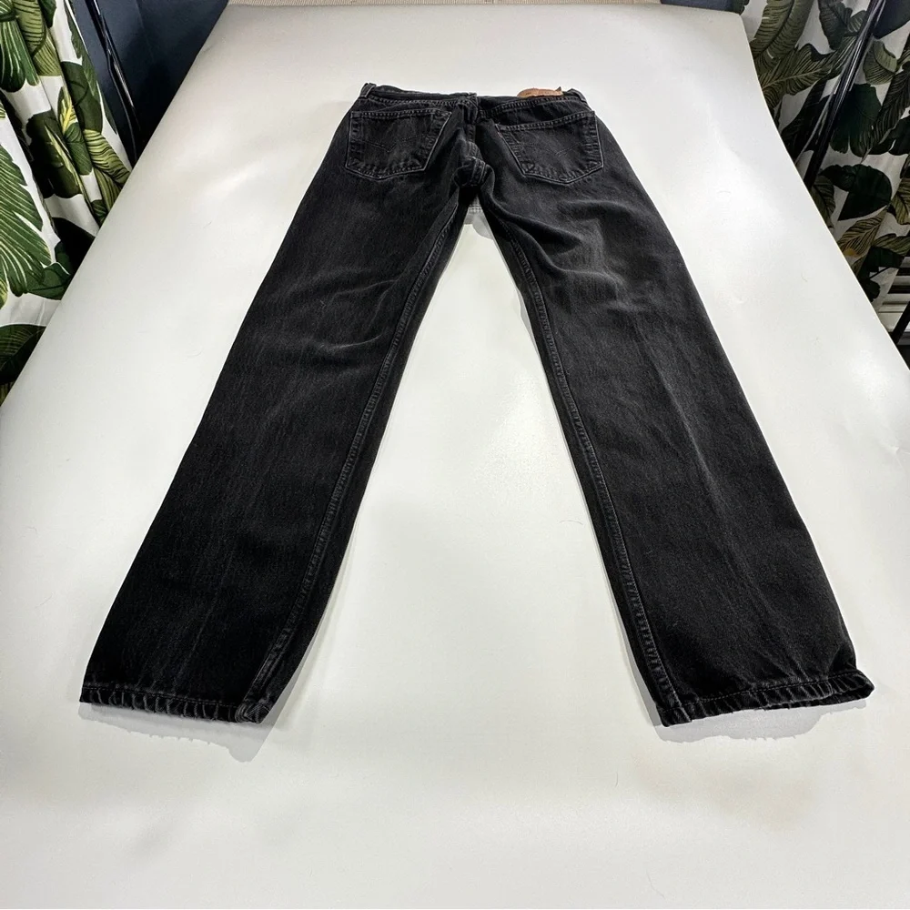 Levi’s 501 90s / Y2K Vintage Black Button Fly Straight Leg Denim